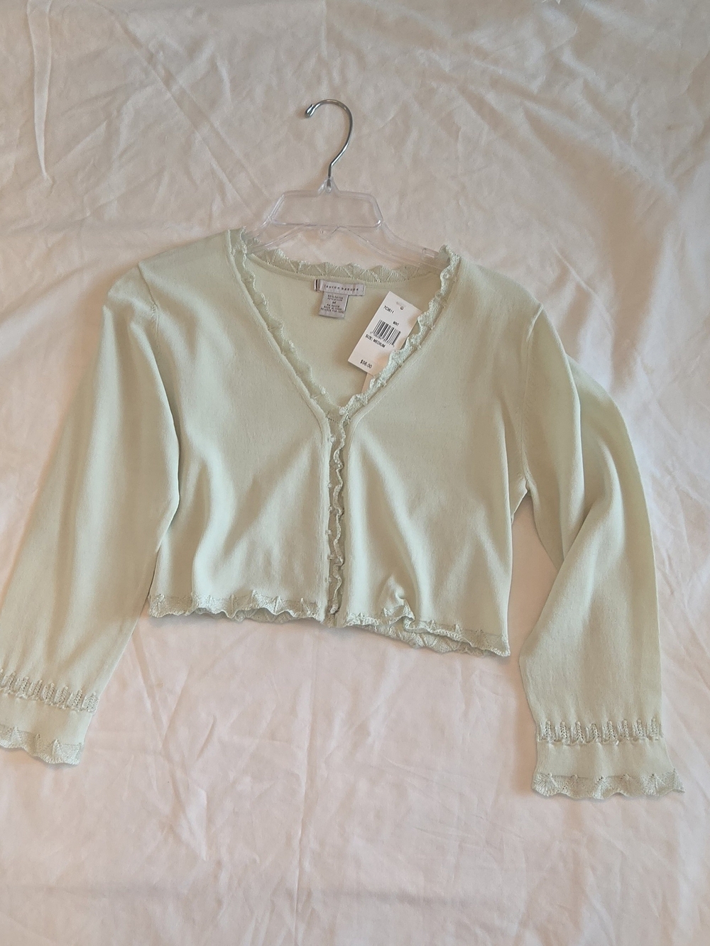 Lauren Hansen Mint Green Lace-Trim Camisole Slip